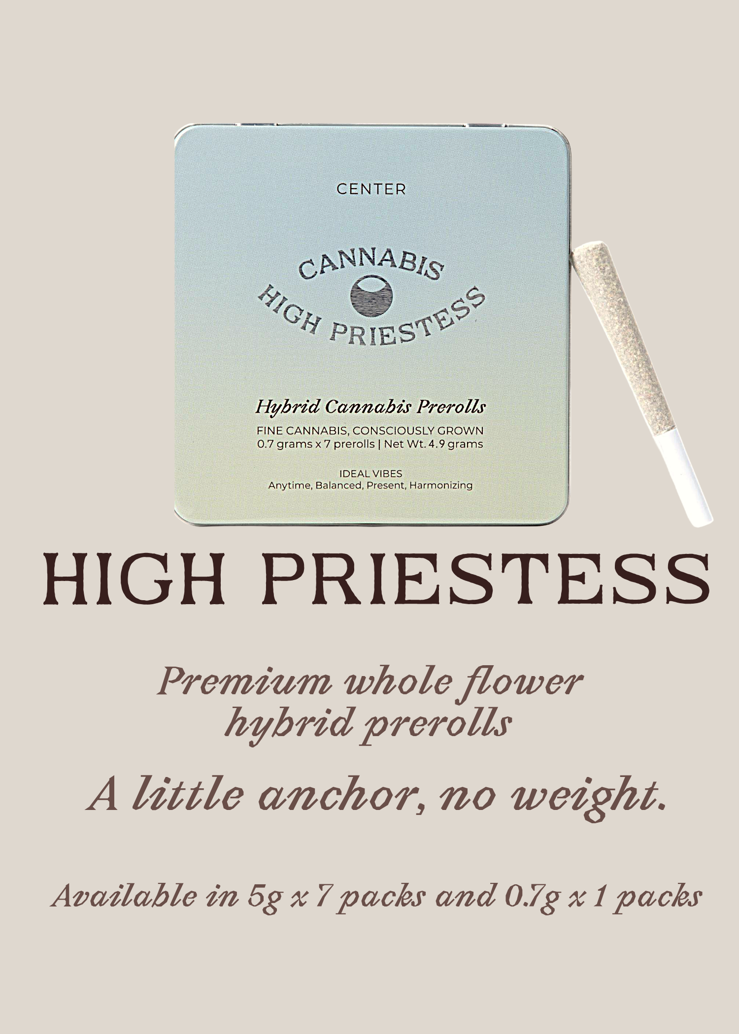Center flyer — hybrid, a little anchor, no weight