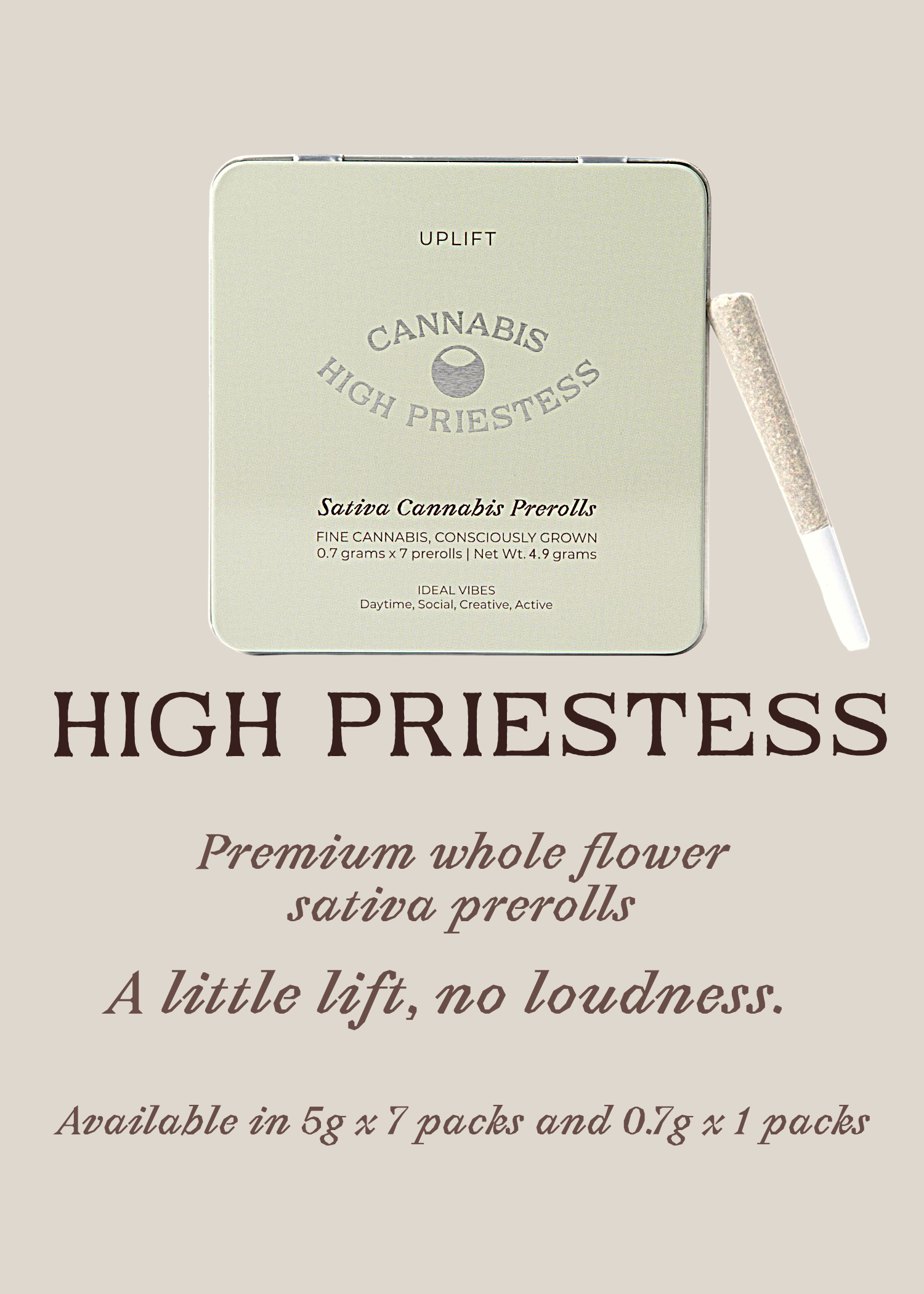 Uplift flyer — sativa, a little lift, no loudness