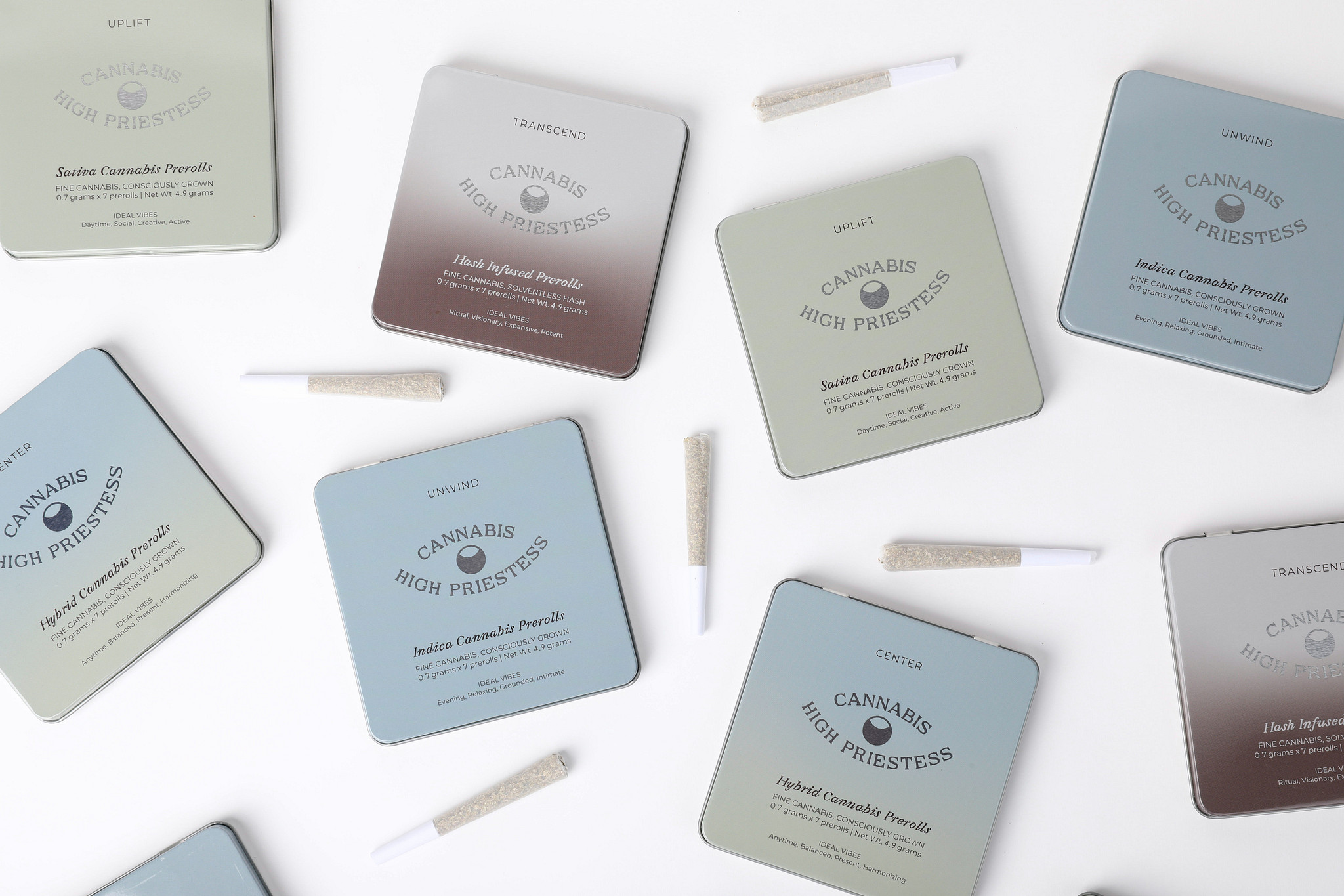 High Priestess preroll tins — full line